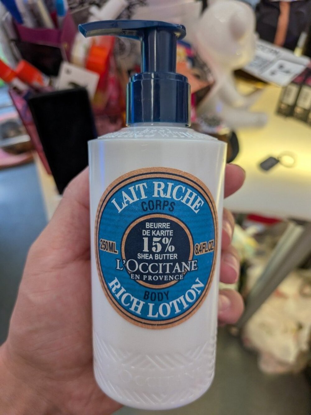 L’Occitane 8.4 fl oz Body Rich Lotion 15% Shea Butter Made in France